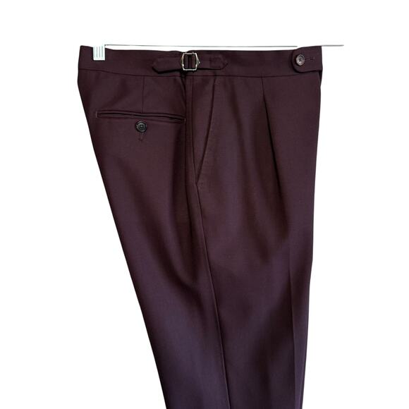 Suitsupply Men's Dress Pants in Burgundy - Picture 1 of 16